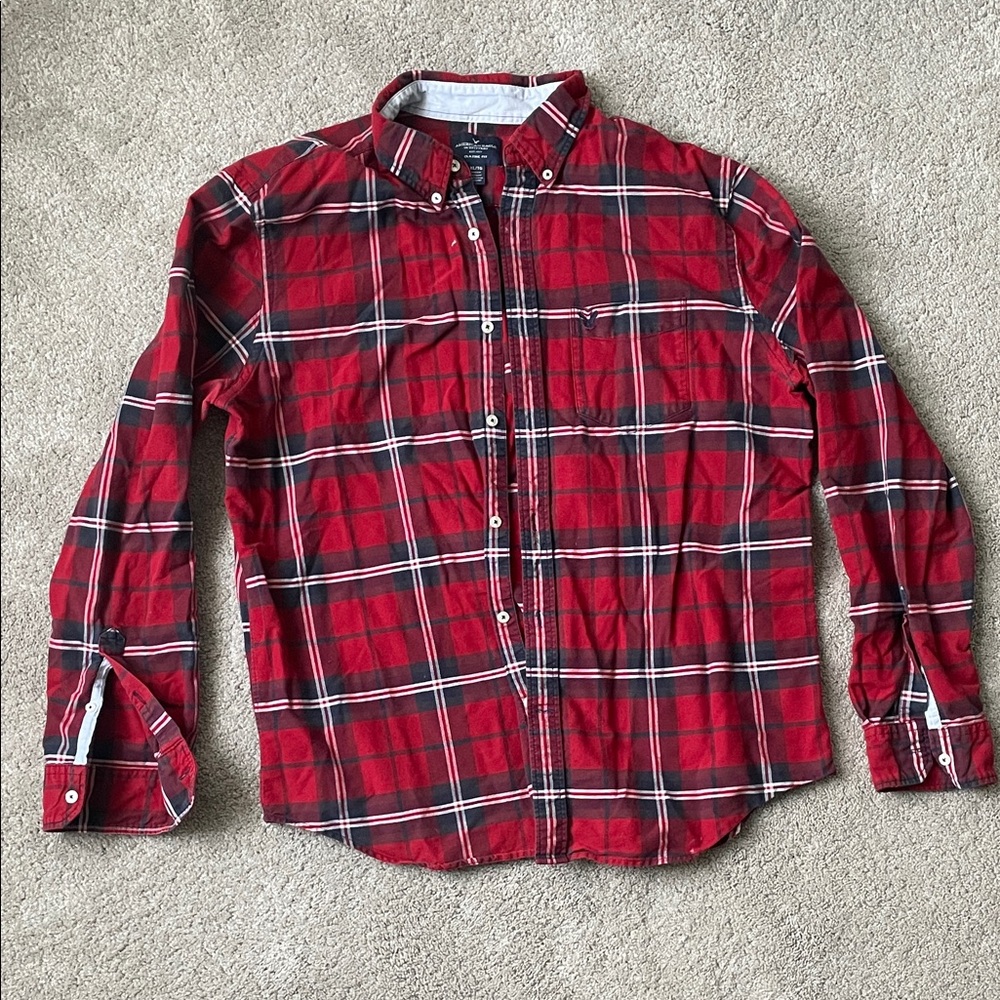 American Eagle Cotton Button Down Shirt
